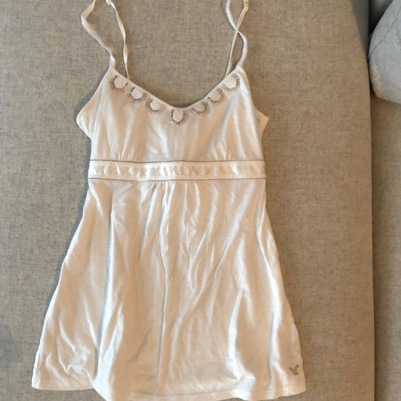 Cute white / cream tank top - Picture 2 of 9